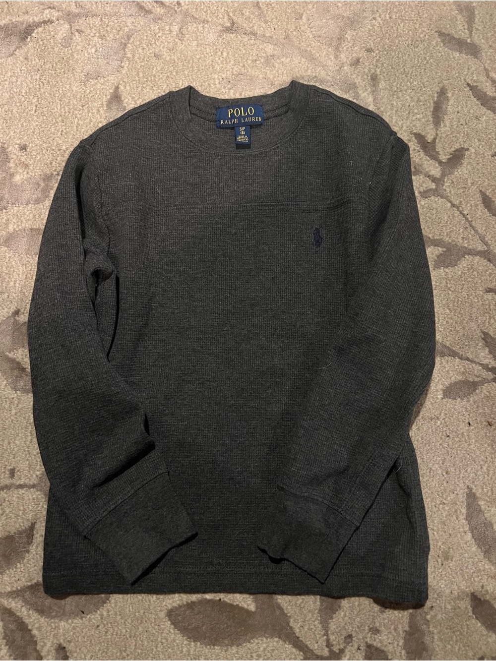 Polo by Ralph Lauren Dark Charcoal Crewneck Sweater